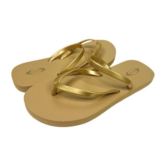 Joyfolie Leli Flip Flop - Gold - Size 7/8 - Picture 2 of 6